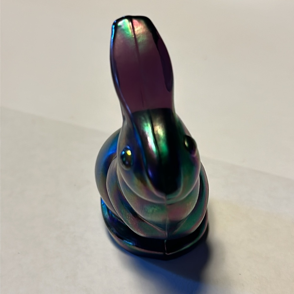 Fenton Glass Bunny Rabbit USA pre owned - Picture 6 of 11